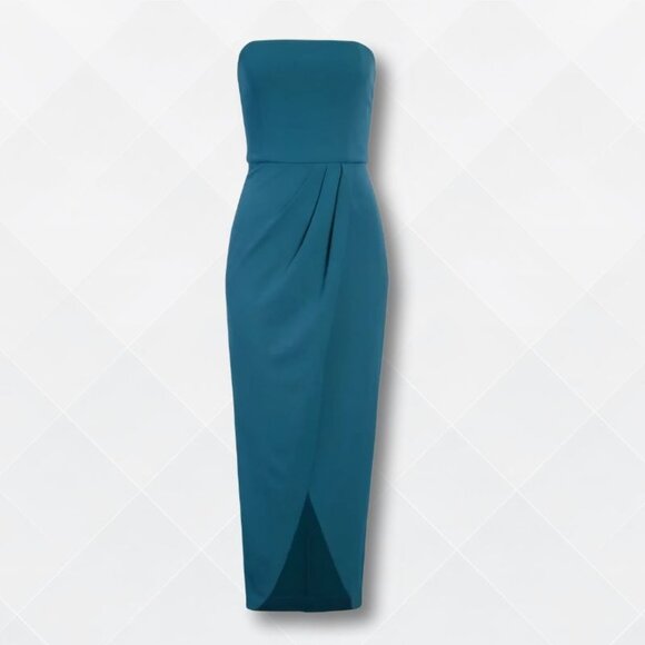 WAYF Angelique Strapless Tulip-Hem Gown – Deep Teal – Size L - WDS-100024 - Picture 3 of 3